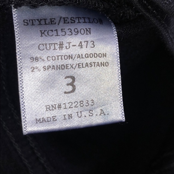 Black cut off (factory cut) shorts - Picture 3 of 3